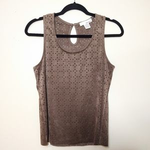 🌹Sans Souci Brown Cut-Out Tank Small